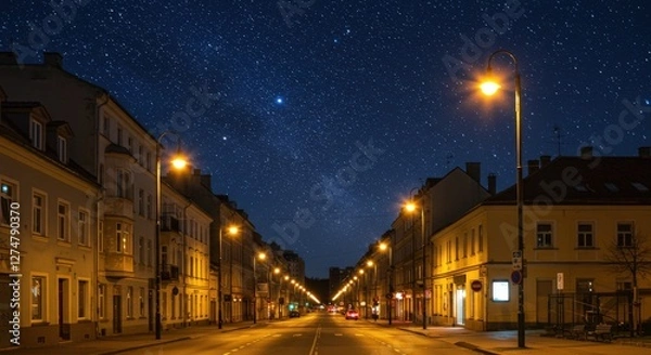 Obraz City Street at Night