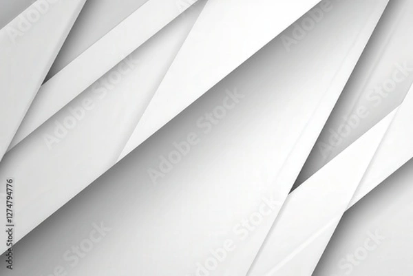 Fototapeta Abstract white geometric pattern background for corporate website and presentation use