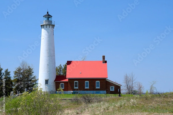 Fototapeta Tawas Point Lighthouse, built in 1876