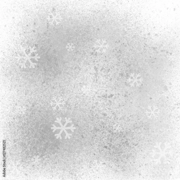 Obraz Snowflakes with gray spray paint