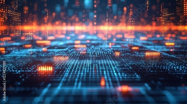 Obraz Digital Network Abstract