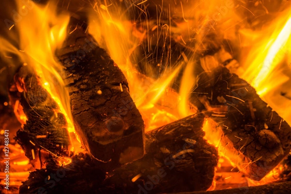 Fototapeta fireplace