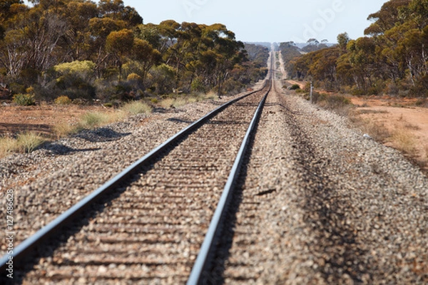 Obraz Remote railroad in australian bush