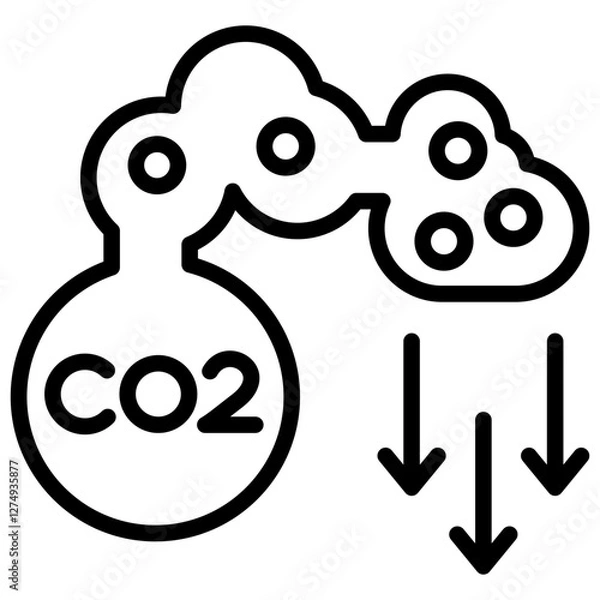 Obraz Carbon Icon