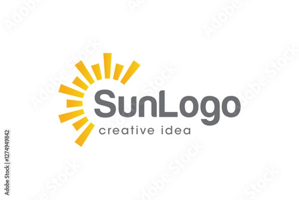 Obraz Creative Sun Logo Design Template