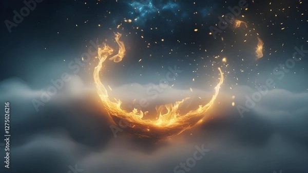 Obraz fire in the sky