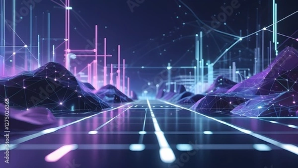 Obraz night city lights