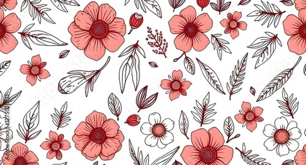 Obraz seamless floral pattern