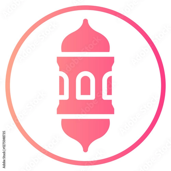 Fototapeta latern gradient icon