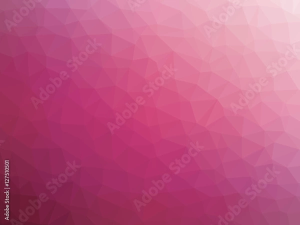 Fototapeta Abstract pink gradient low polygon shaped background