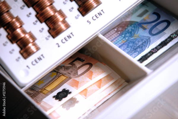 Obraz Geld in Geldkassette