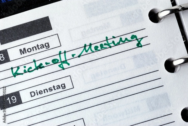 Obraz Kalendereintrag "Kick-off-Meeting"