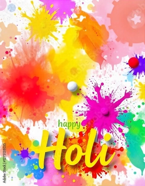 Fototapeta Holi, abstract colorful background