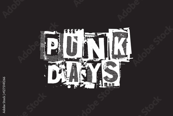 Obraz This ia vector art design Punk Days 