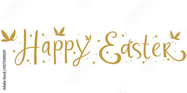 Fototapeta happy easter writing for easter day eps 1