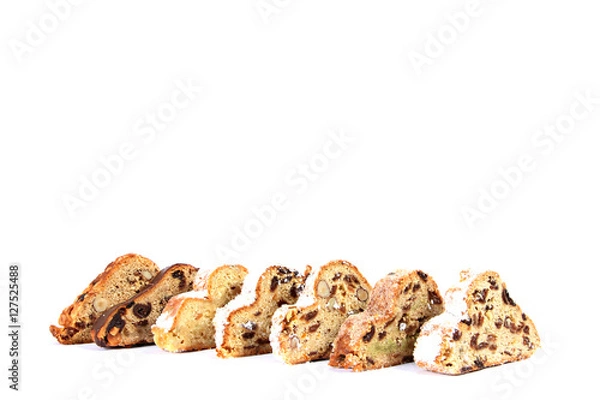 Obraz Sieben verschiedene Weihnachtsstollen