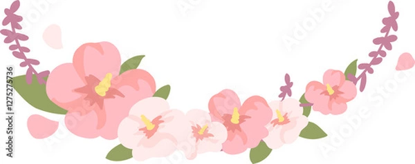 Obraz 대한민국 상징 꽃 무궁화 화관 일러스트