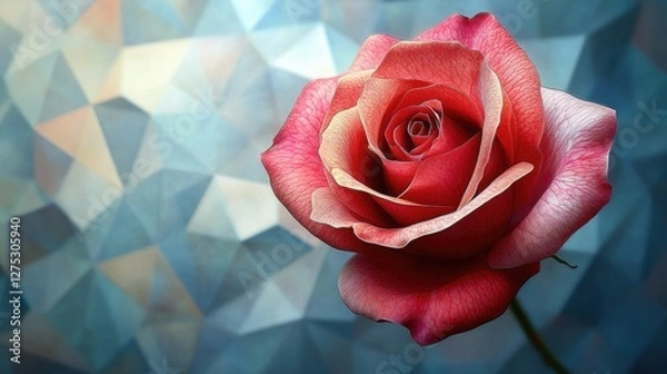 Obraz Close-up Rose Against Abstract Background