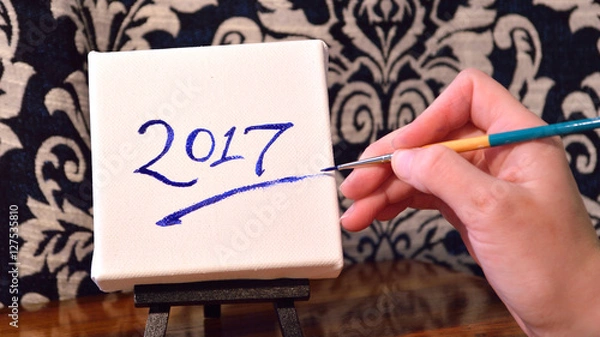 Obraz 2017 on canvas