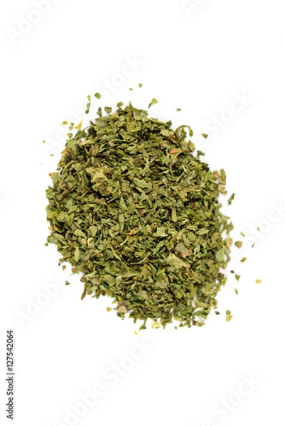 Fototapeta Pile of cilantro isolated on white background