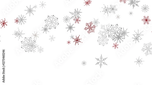 Fototapeta Abstract Winter Snowflakes Background