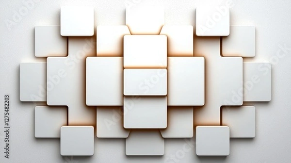 Obraz Dynamic abstract design studio environment digital art minimalist style contemporary viewpoint