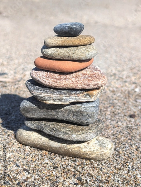 Obraz ZEN Entspannung, Meer, Urlaub Steinstapel