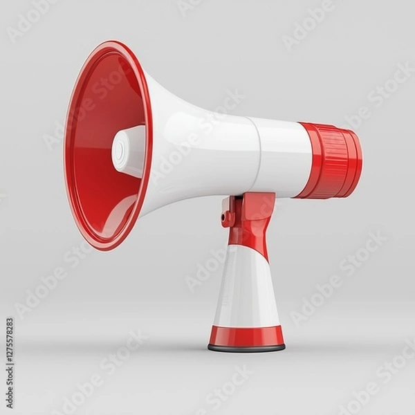 Fototapeta megaphone on white background,generated ai