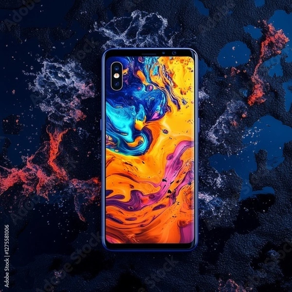 Fototapeta smartphone, generated ai