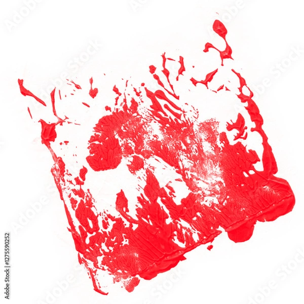 Obraz red paint splash