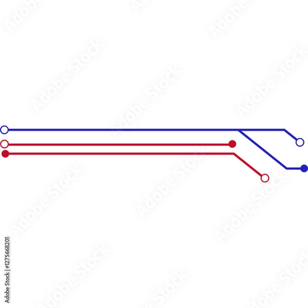 Fototapeta Technology Circuit Board Header