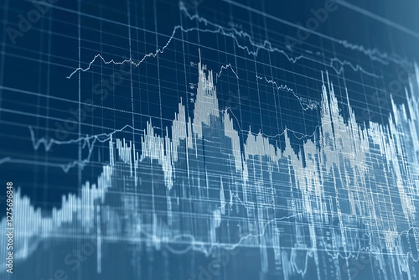 Fototapeta Chart going up fast