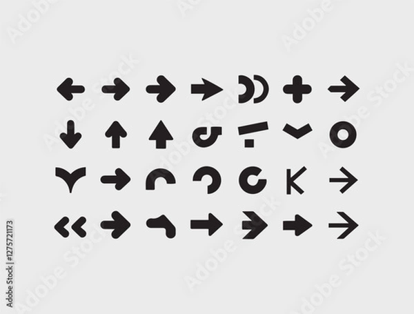 Fototapeta Set of hand drawn arrows vector file
