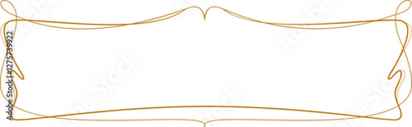 Fototapeta Thin Ornate Frame