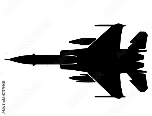 Obraz silhouette of airplane