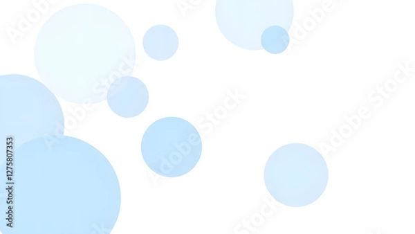 Fototapeta Blue abstract wave background with smooth flowing lines and soft light effects