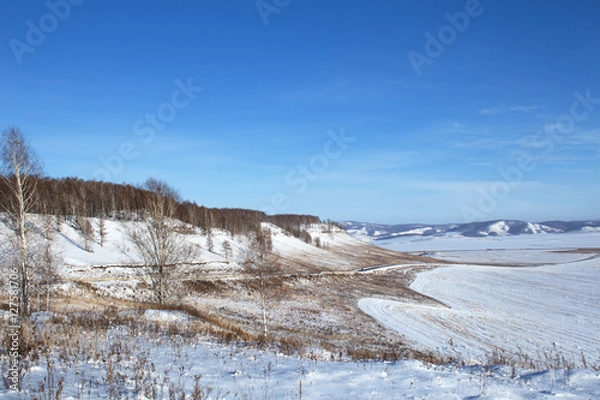 Obraz winter landscape in Siberia
