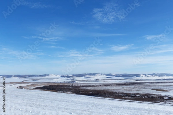 Obraz winter landscape in Siberia