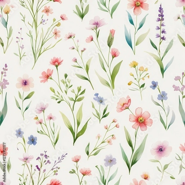 Obraz Watercolor Wildflower Meadow