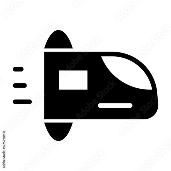 Obraz Hyperloop Vector Glyph Icon Design Design