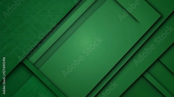 Obraz Green abstract geometric background
