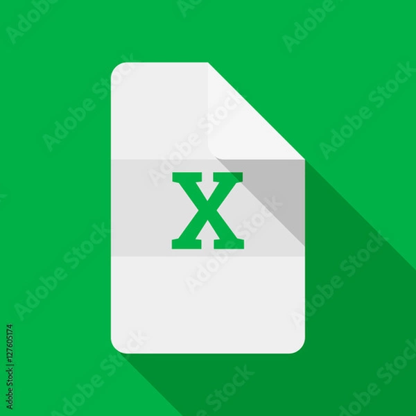 Fototapeta Excel document. Vector icon.