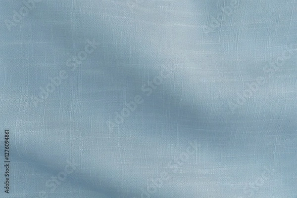 Fototapeta Wavy pastel blue fabric background for surface design projects