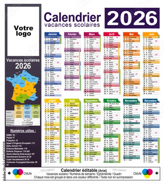 Obraz Calendrier 2026 - 02