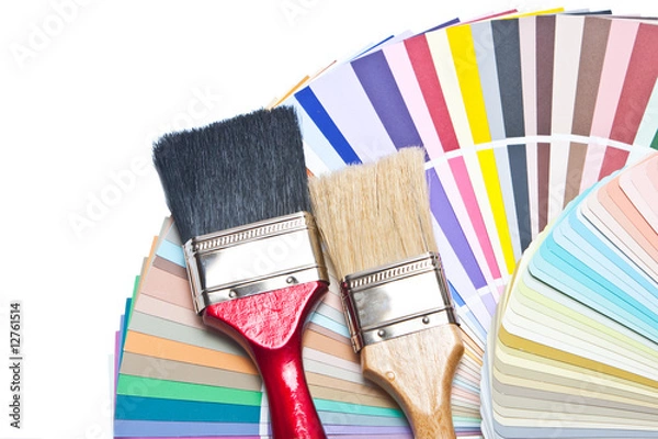 Obraz paint brush on color guide