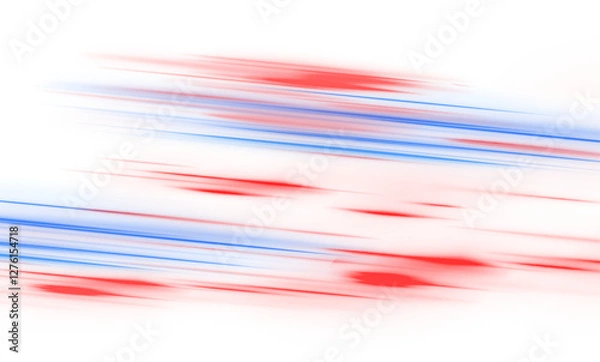 Fototapeta Abstract neon background with glitch effect. Fluorescent electric light sticks pack. Shining laser beams LED effect bundle. Vector PNG glitter light fire flare trace.	