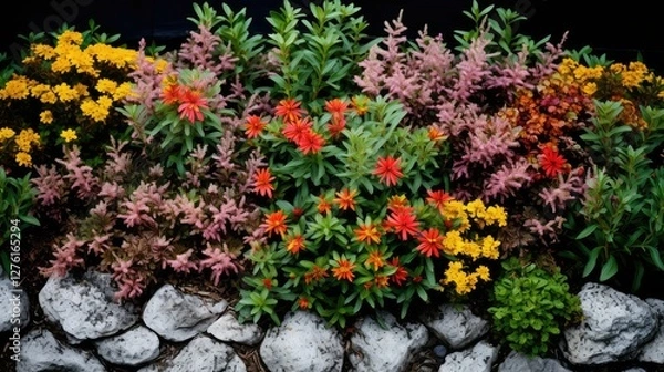 Fototapeta dimension flower bed texture