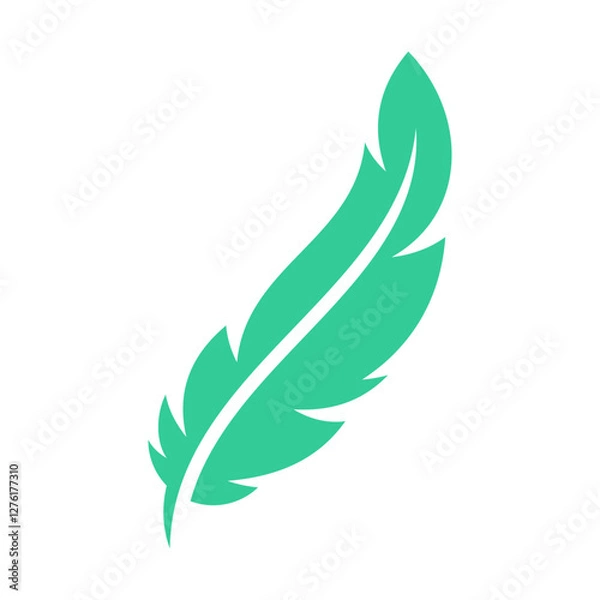 Obraz Feather Vector Logo Design Template