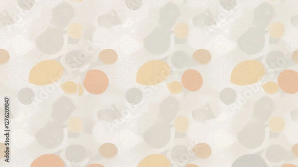 Obraz Delicate Pastel Fruit Pattern cute background