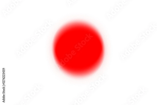 Fototapeta Blurred gradient circle glowing light effect isolated on transparent background, 